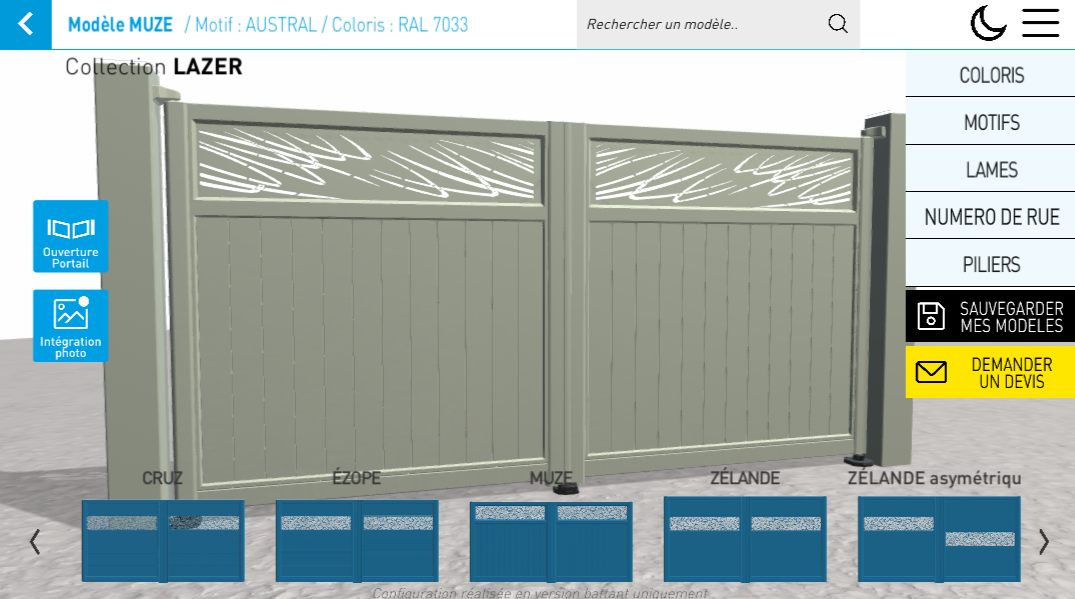 Horizal — Configurateur 3D